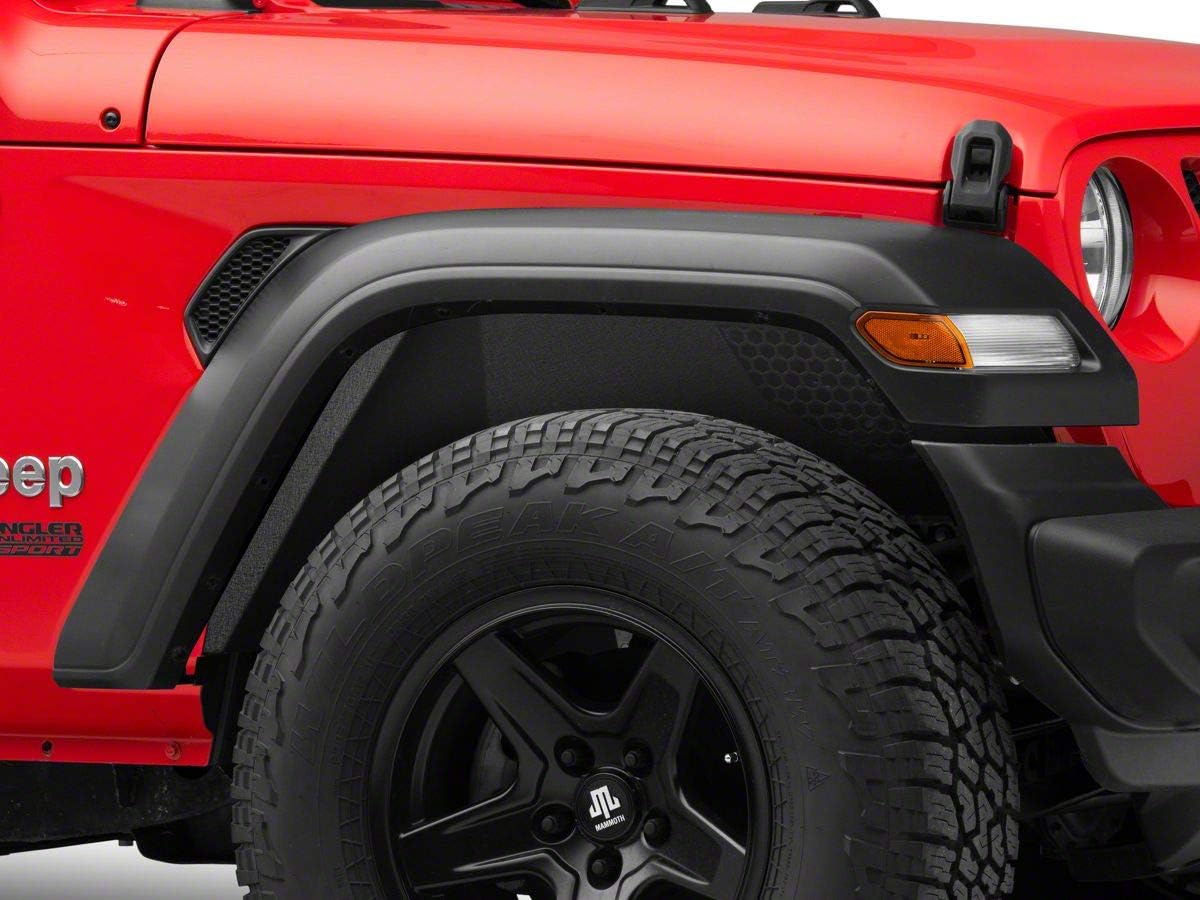 Barricade Aluminum Inner Fender Liners; Front Compatible for 18-25 Jeep Wrangler JL