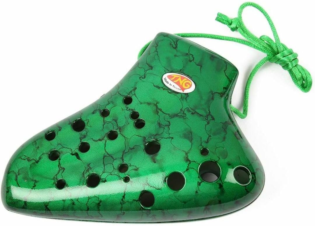 TNG ダブルオカリナ（アルト） Amazon | TNG オカリナ 楽器 [ ダブル/アルト/グリーン ] 高級 C