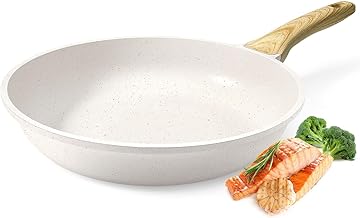 GiPP フライパン IH・ガス火対応 24cm 焦げ付かないフライパン 耐熱ハンドル付き マーブルコート 体に害のない フライパン お手入れ簡単 PFOA PFOS フリー【600日保証】ホワイト 料理鍋