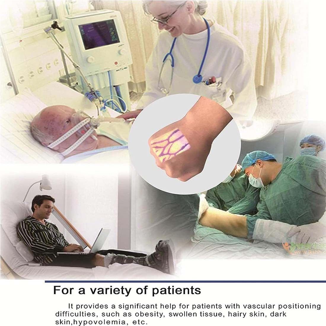Cercatore di vene ricaricabile per flebotomia e accesso IV, visualizzatore portatile con proiezione luminosa per infermieri, medici, professionisti medici