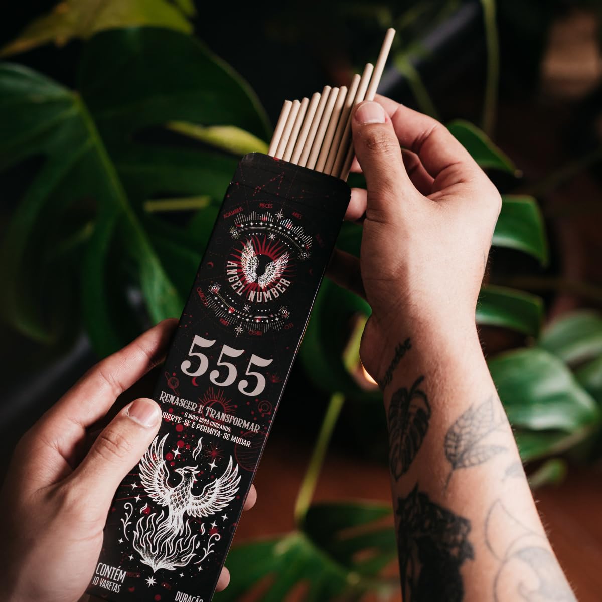 Incenso Linha Angel Number 0% Carvão 333 - Presença dos Mestres