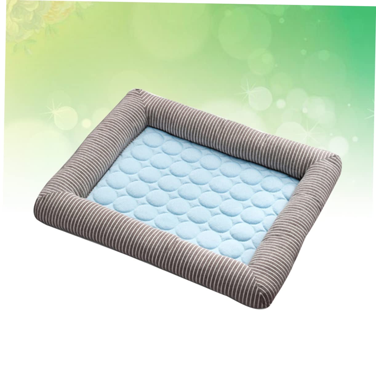 INOOMP Cuscino Rinfrescante in Tela e Cotone Blu per Gatti e Animali Domestici Calda Lavabile e Sfoderabile per e Decorazione Casa