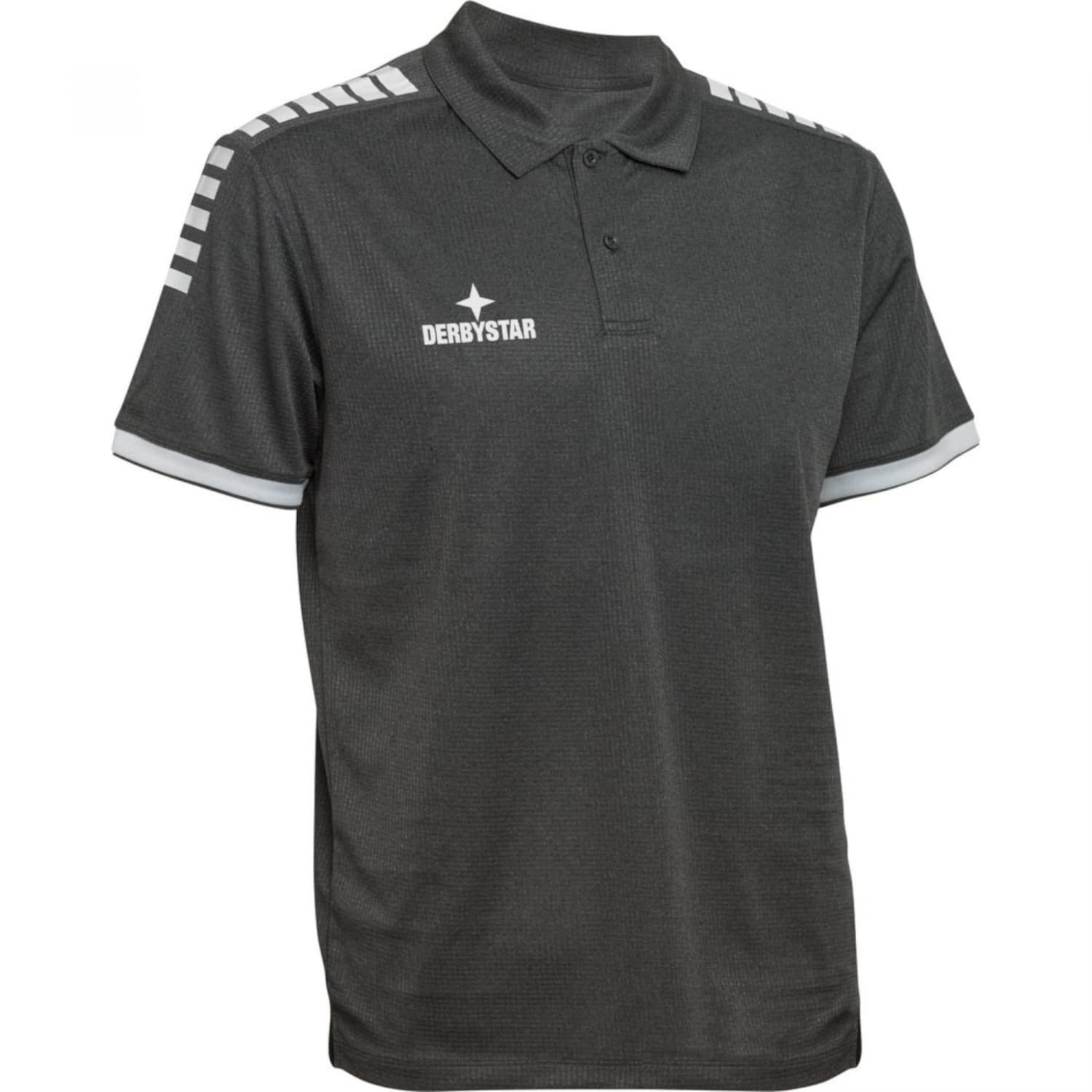 Derbystar Primo Polo Shirt Grey Black XXXL