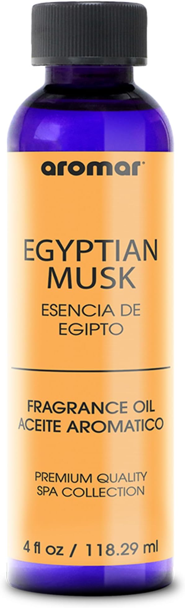 Premium Fragrance Oil, Long-Lasting, Refreshing Uplifting Aroma for Aromatherapy, Relaxation & Household Uses, Egyptian Musk 4 oz.