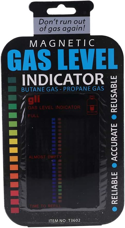 NA. Practical Propane Butane LPG Fuel Gas Tank Level Indicator Magnetic Gauge Bottle