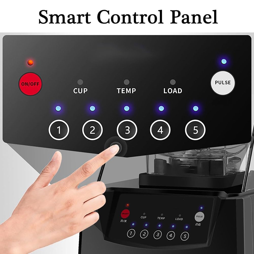 Máquina de granizados for Hacer Hielo Comercial de 2 litros, máquinas de granizado con agitación de 360° con Carcasa de Sonido, máquina de cocción de Pared Rota con Panel Inteligente, máquina