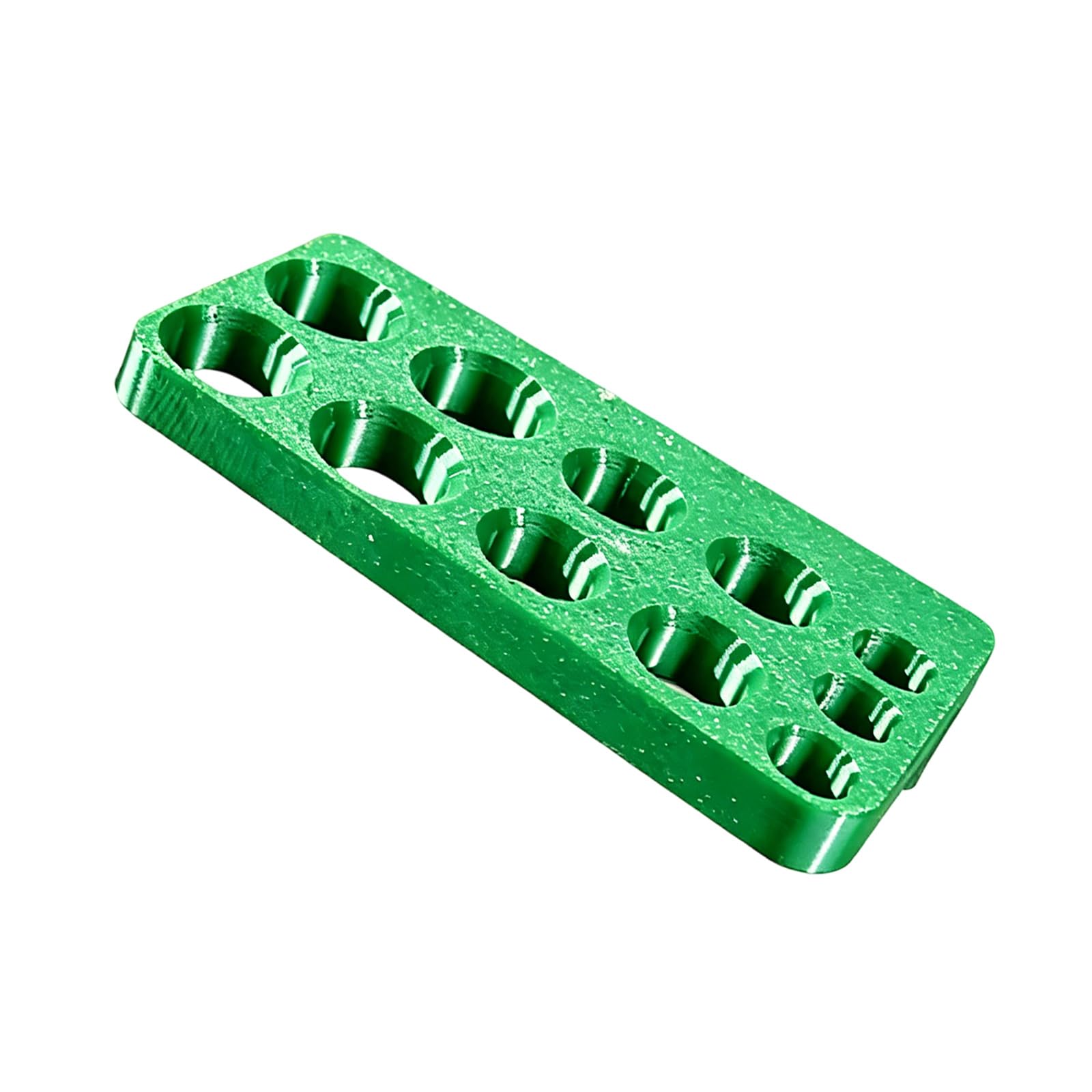 Ljhnba Green Ratchet Extension Holder, Multi-Hole Polymer Socket Extension Organizer For Wall Mounted Garage Tool Storage, 1 Holder Socket Organizer Ratchet Garage Tool Storage Workstation Cabinet Rack Small Rod
