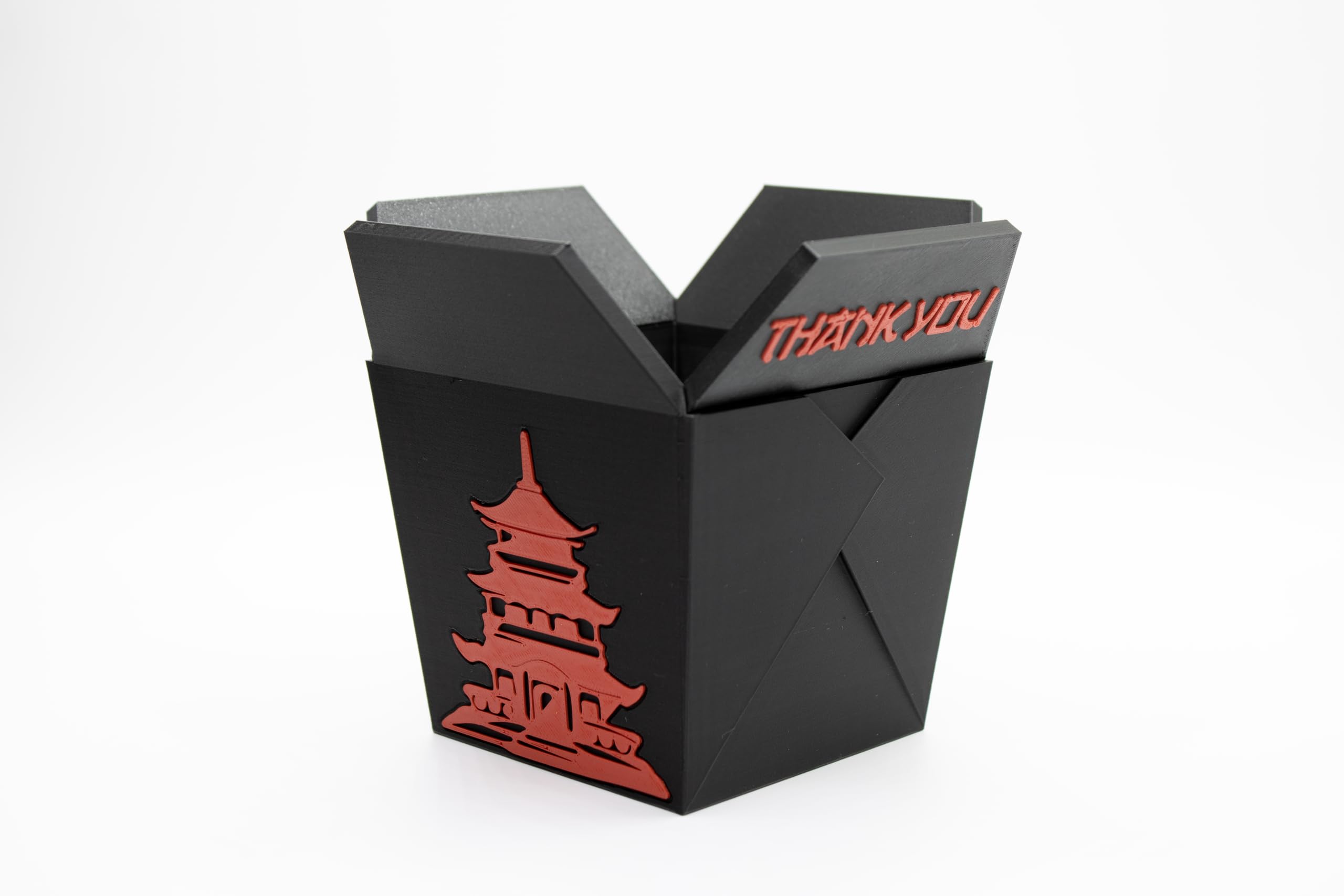 Snapklik.com : Plant Pot For Indoor Plants, Chinese Take Out Box White Whit  Two Chopsticks (Free) 3D Printed -Plastic -Unique Planter For Indoor