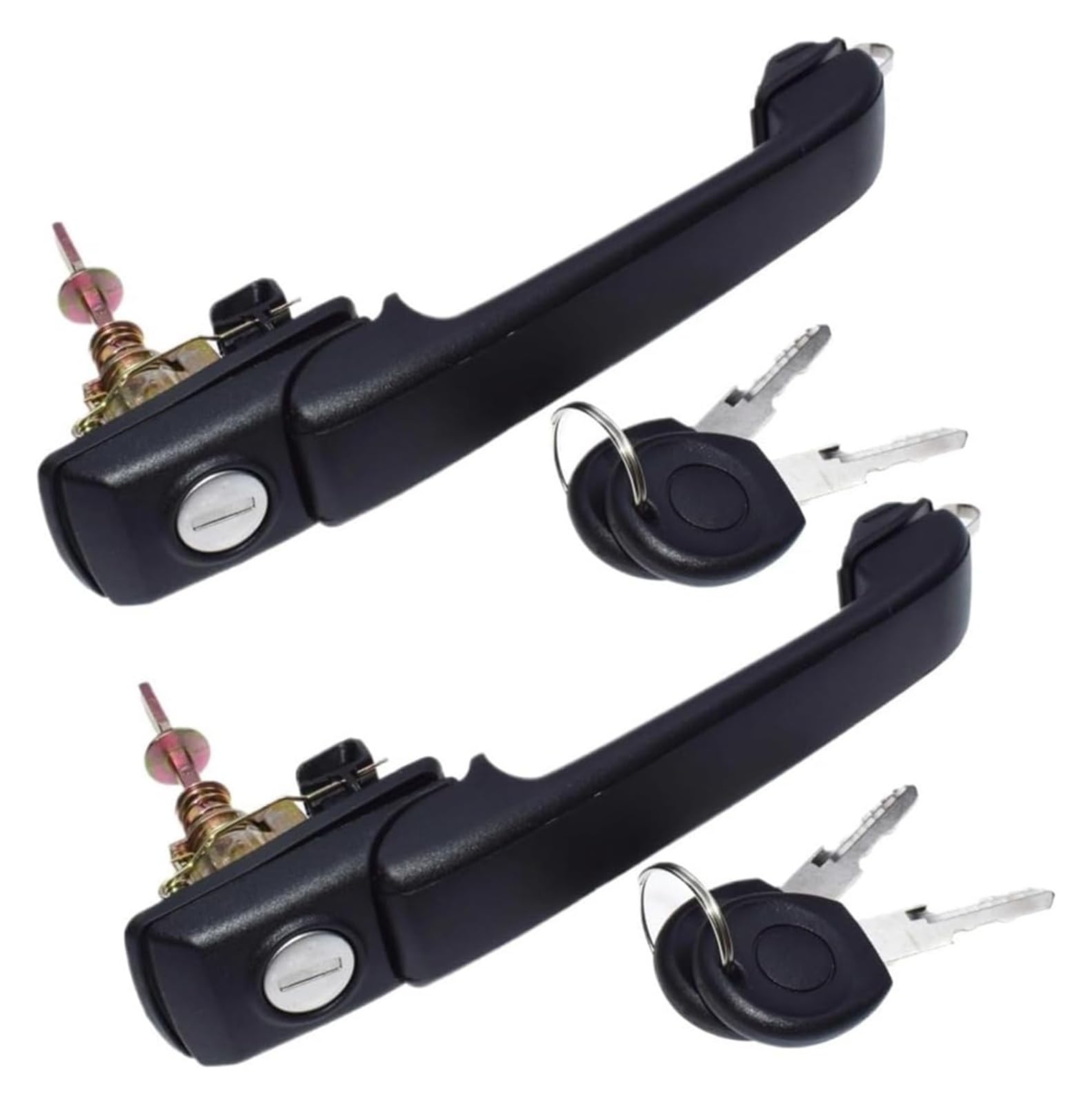 LSDSAAZA Sliding Exterior Handle for VW for Golf III 1993-1998 for IV 1998-2002 Car Sliding Exterior Handle Door Repair Outside(2 Pcs Front Lh Rh)