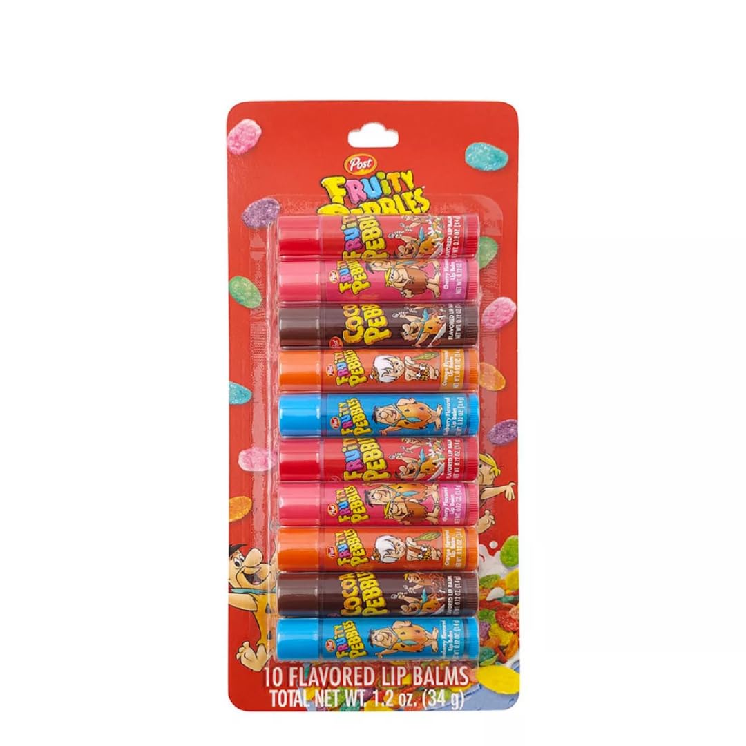 Pebbles Cereal Assorted Lip Balm 10 Pack