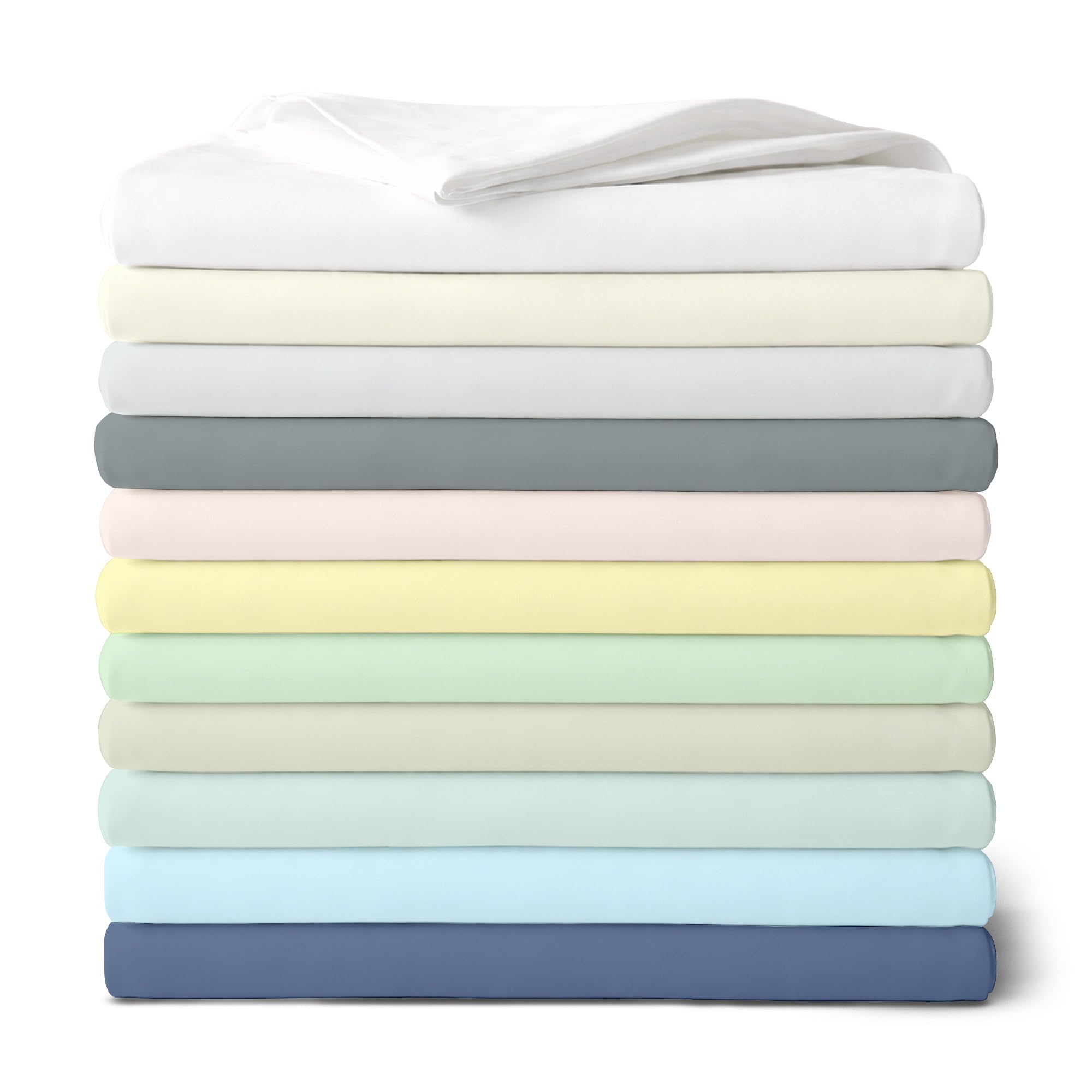 SUPREME ELEGANCE Juego de sábanas tamaño King, 100 % algodón percal natural, juego de cama King, fabricado en verde Oeko-tex, sostenible, transpirable, refrescante, con bolsillo profundo, ropa de cama