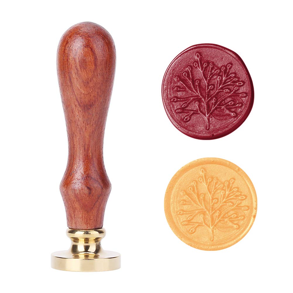 Timbro Sigillo Ceralacca Vintage - Design Foglia Di Ginkgo, Per Inviti Matrimonio E Lettere - Foto 10