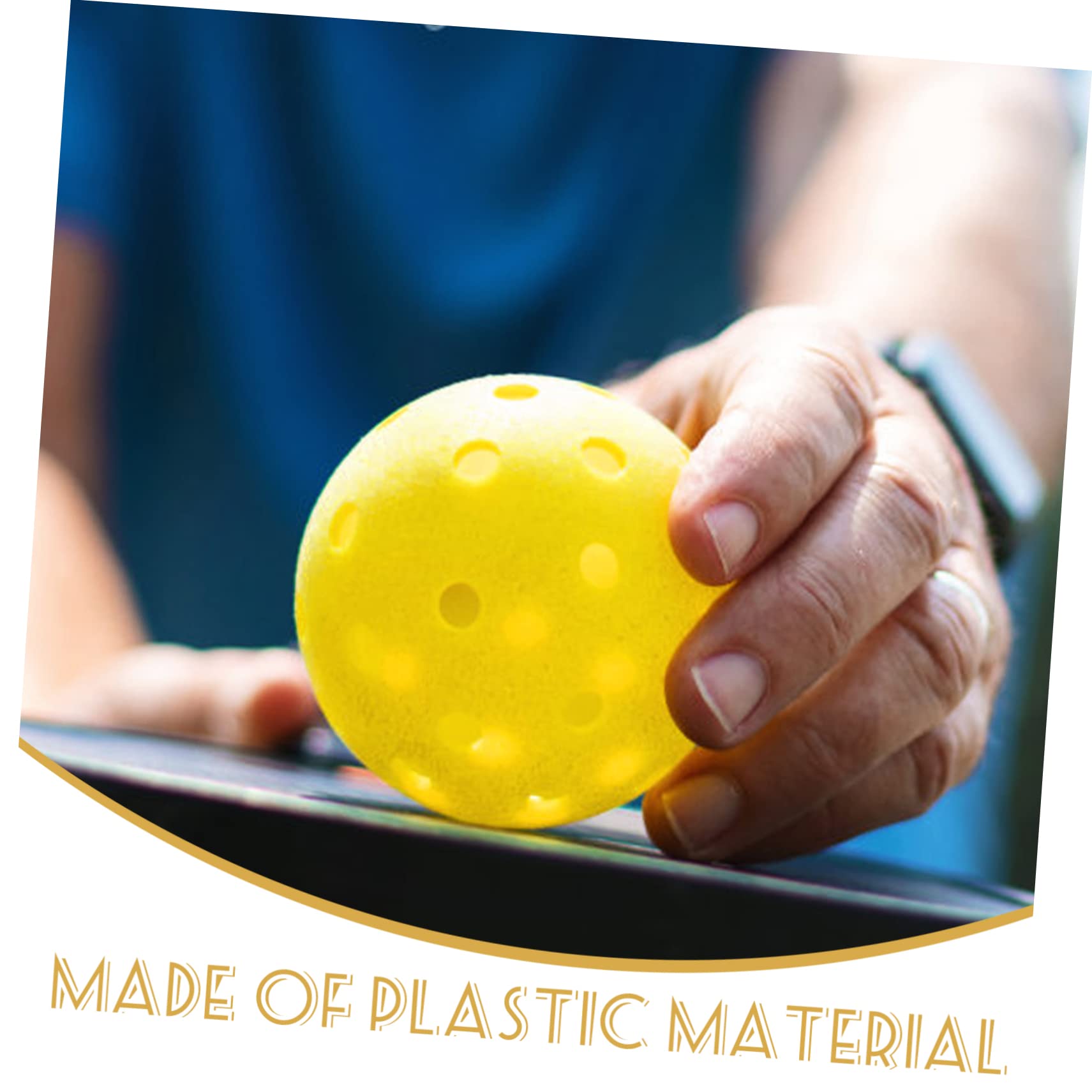 VICASKY 4 Pack Hole Balls Multi-Function Practice Ball Set Outdoor Toys for -Resistant Pe Plastic Compact Reusable