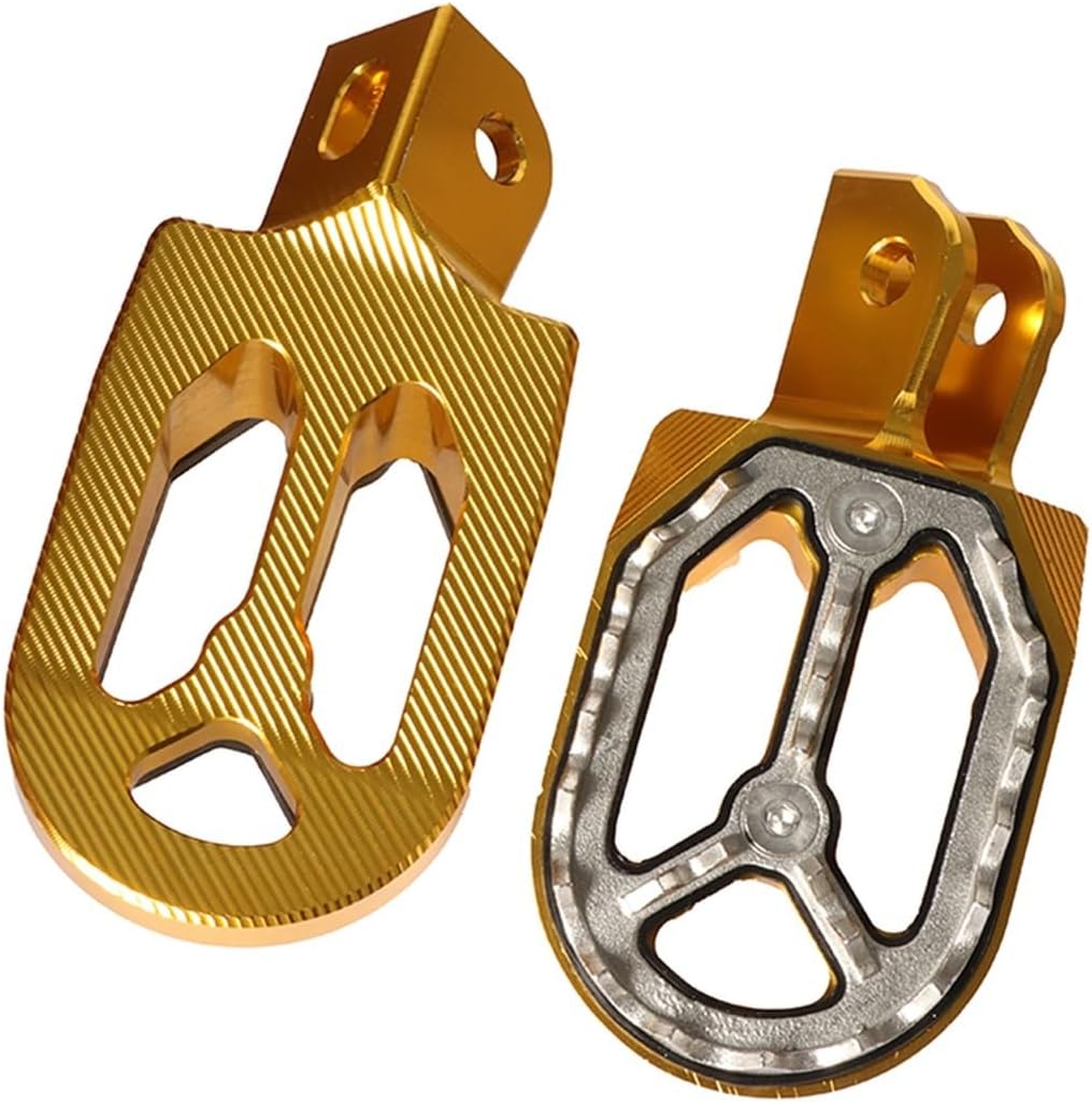 Motorcycle pedal Motorcycle Floor Boards Aluminum Footrests Footpegs Rests 2003-2017 CRF230F CRF230L CRF 230 L F CRF 230F 06 07 08 09 14(Black)