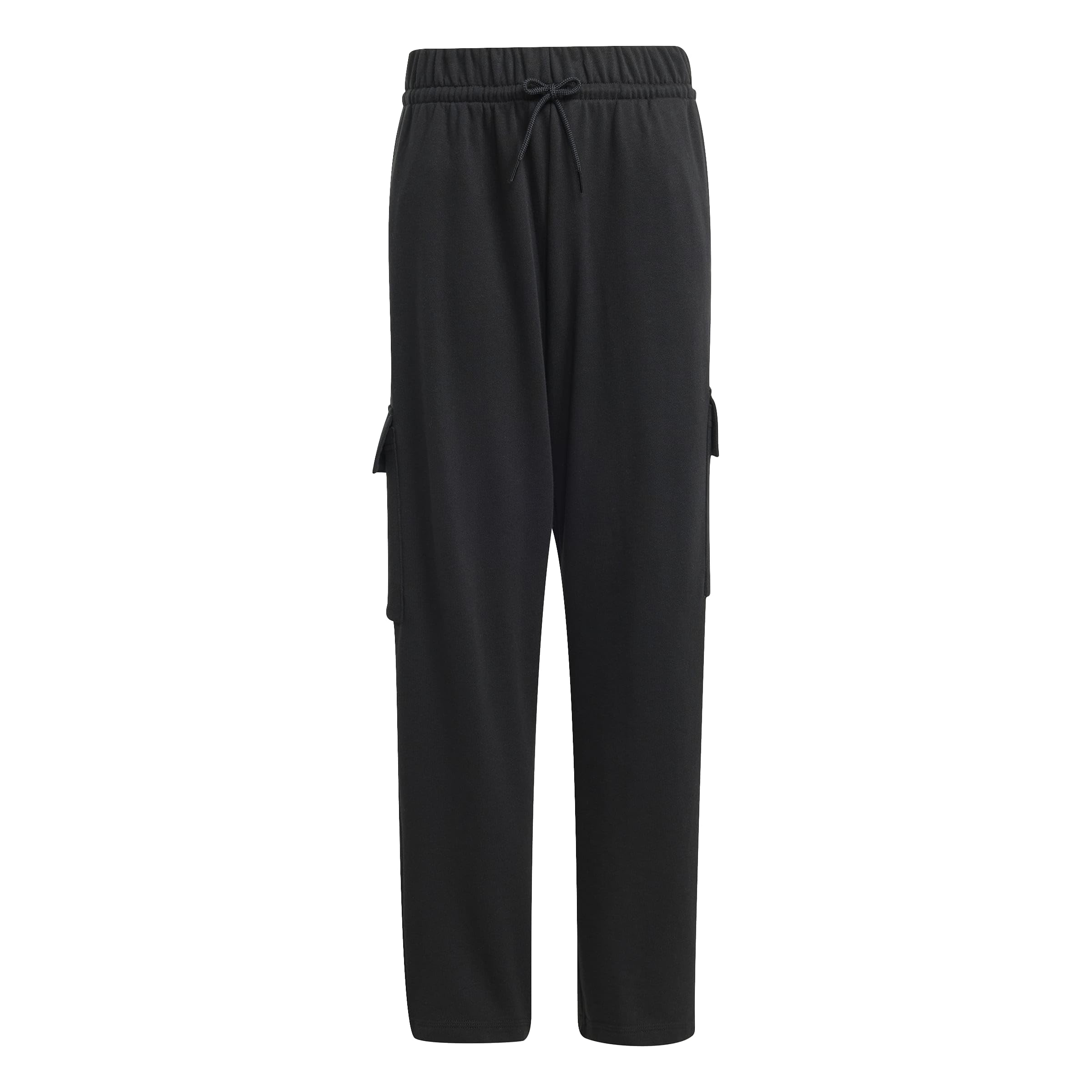 adidas Girl's Essentials Cargo Pants, Black/White, 7-8 Years