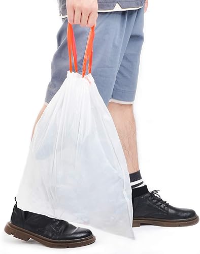 Miniatura 7 de Magesh - Bolsas de basura pequeñas con cordón, bolsas de basura para cocina de 4 galones, color blanco, 30 unidades