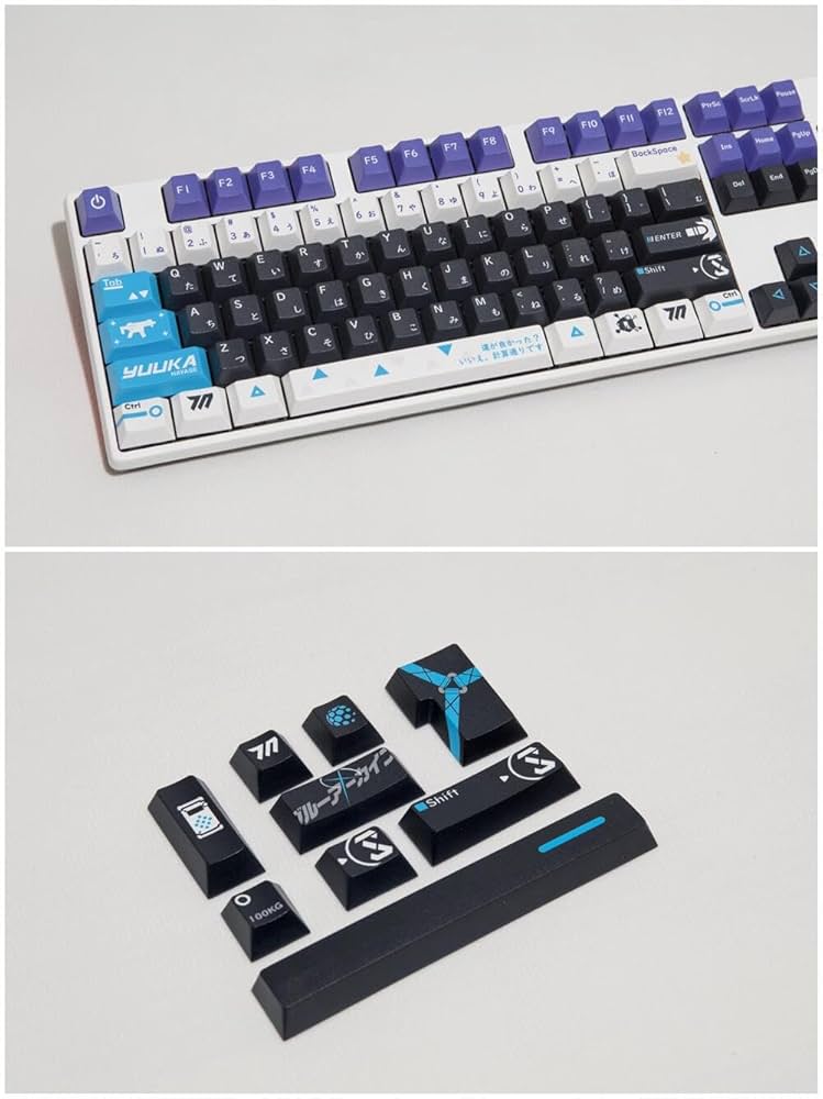 【希少絶版品】ブルーアーカイブ　キーキャップ　全22種コンプリートセット Amazon.co.jp: ブルーアーカイブ キーキャップ キーボード PBT