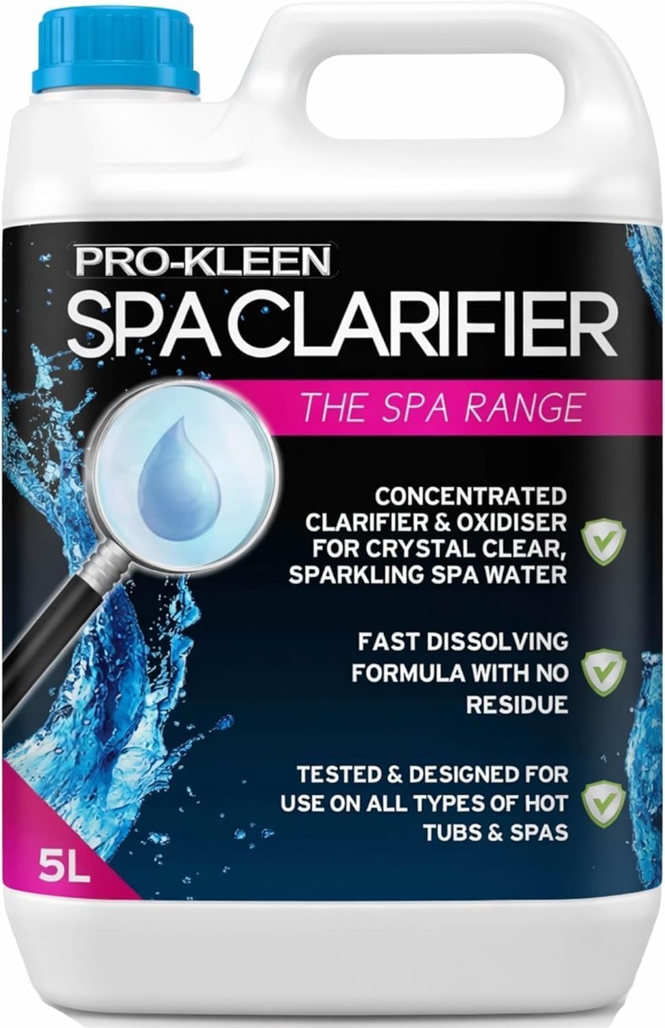 Pro-Kleen Hot Tub And Spa Clarifier Cleaner - White / 5Kg