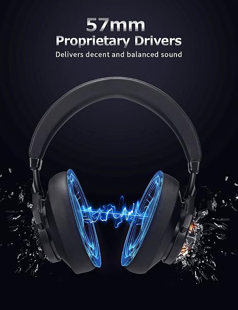 Bluedio T7 Cuffie Bluetooth 5.0 con Cancellazione Attiva del Rumore  Personalizzabile, 57 mm di driver Hi-Fi Stereo e 30 Ore di Riproduzione,  Cuffie Wireless con microfono per PC/Smartphone : Amazon.it: Elettronica
