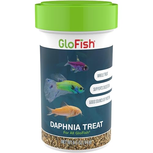 GloFish Daphnia Treat Whole Treat and Good Source of Protein for Fish, 0.5 Ounces