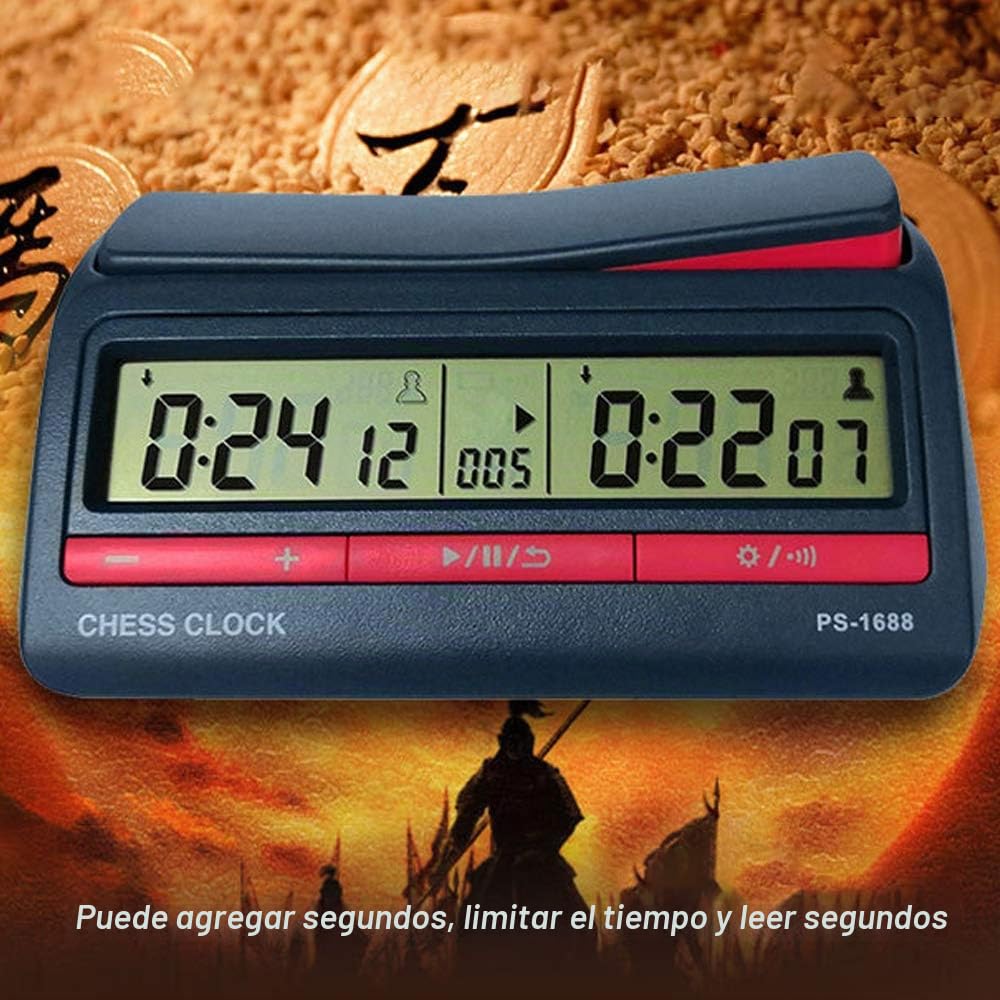 Reloj de ajedrez chino, juego de ajedrez, temporizador, temporizador digital, juego de mesa