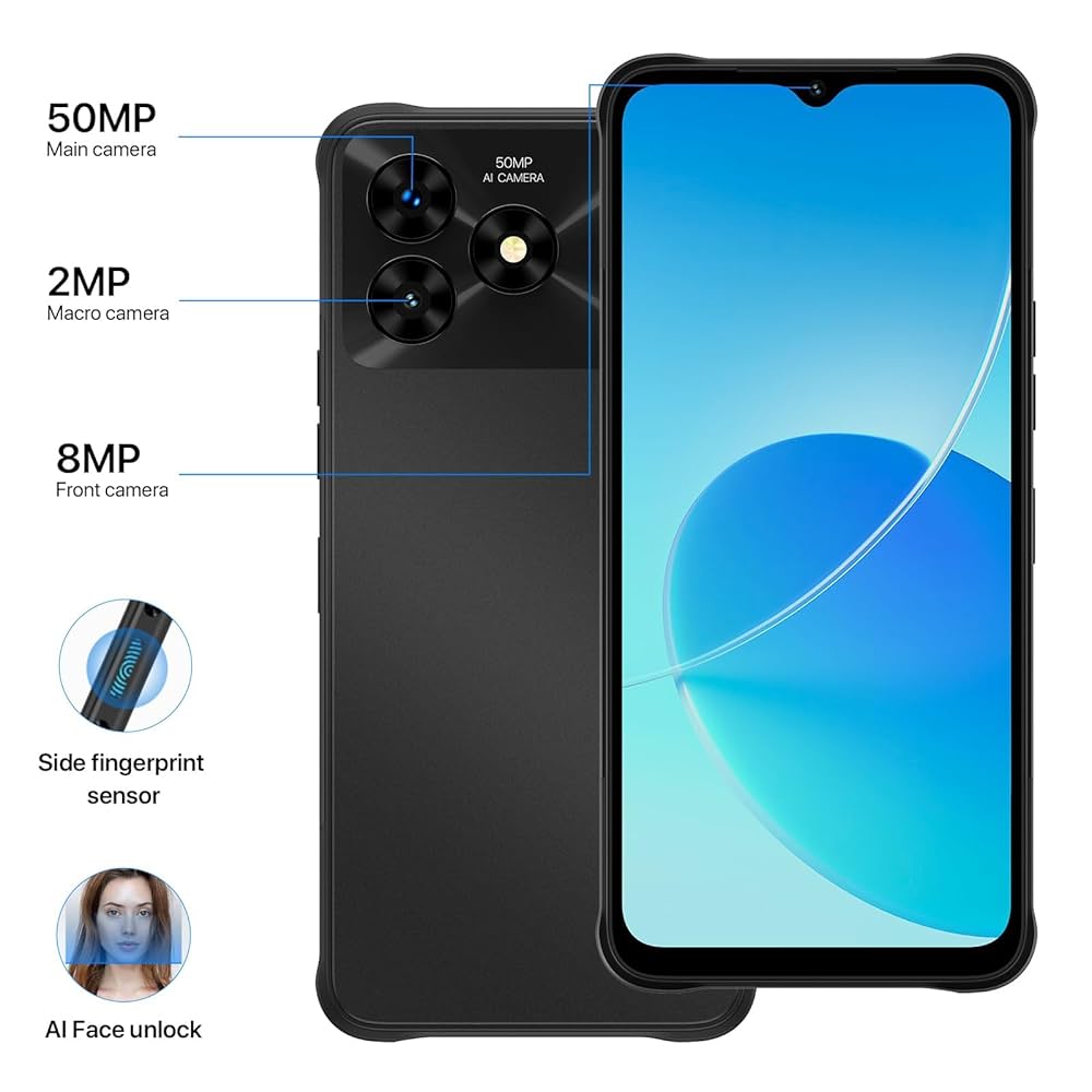 UMIDIGI G5 Mecha Waterproof Rugged Smartphone,RAM 8GB+8GB