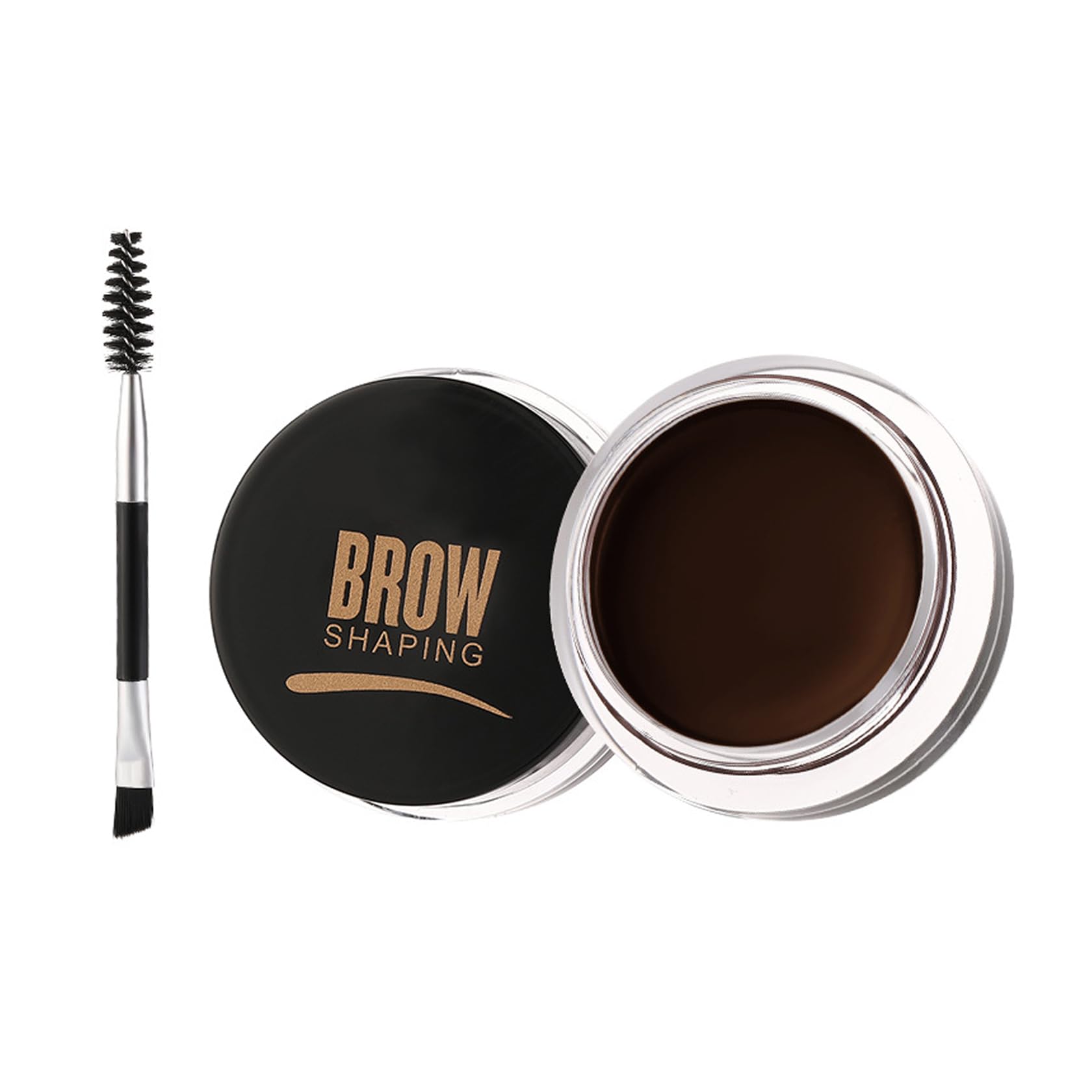 IONSGAKO Eyebrow Pomade Gel with Brush for Women Girls - Black Coffee