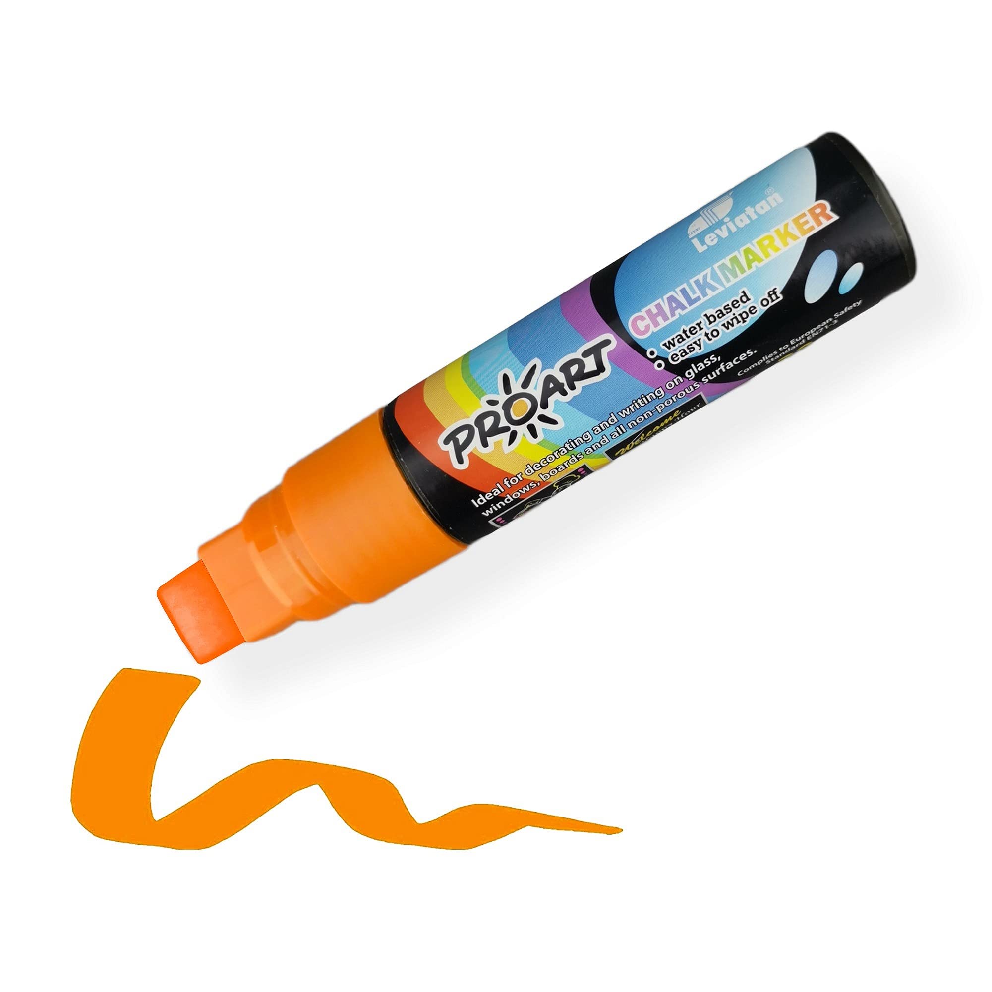 LEVIATAN Washable Blackboard Marker, Colour: orange