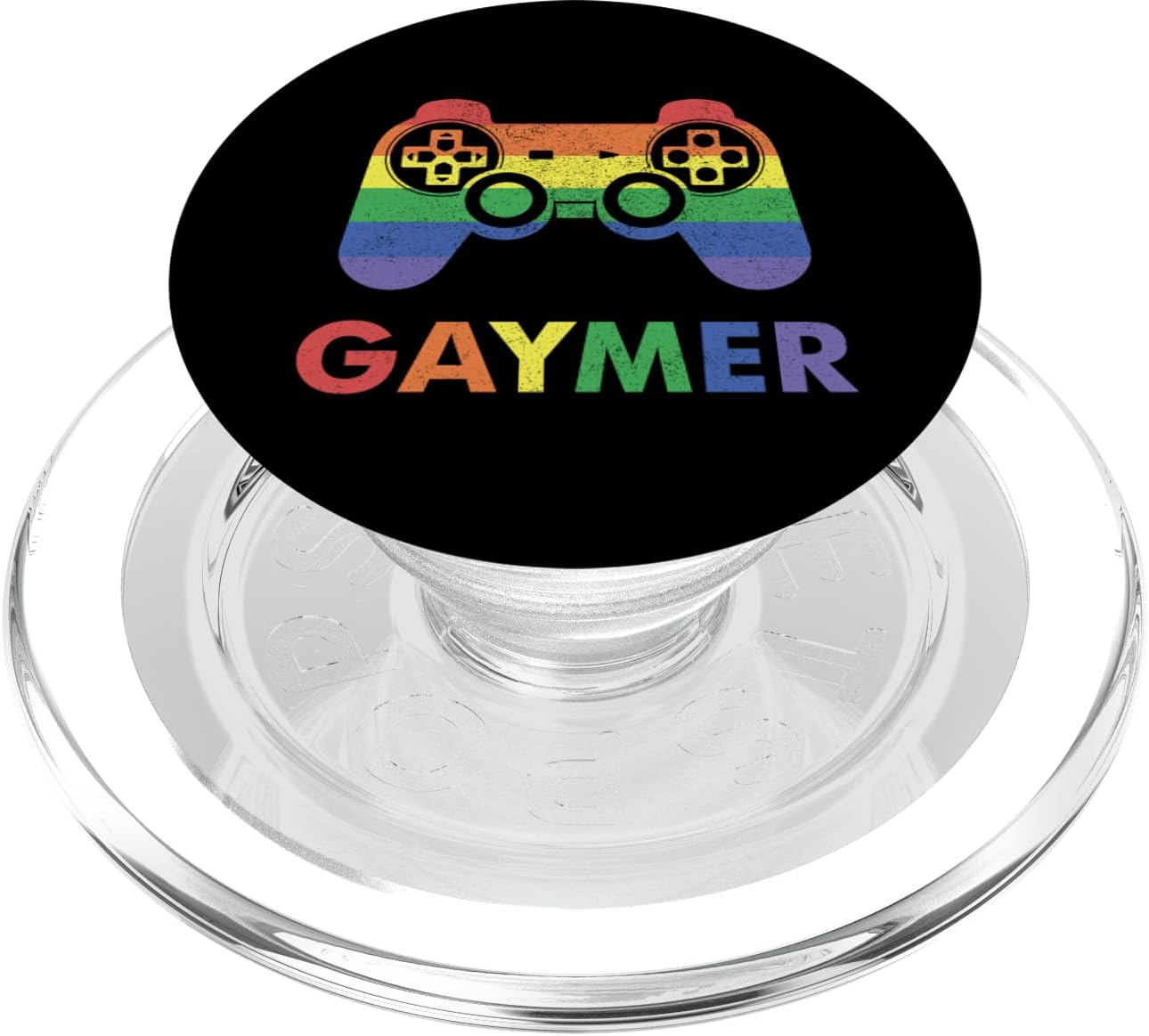 Gaymer Gay Pride Rainbow Gamer Gaming LGBTQ PopSockets PopGrip for MagSafe