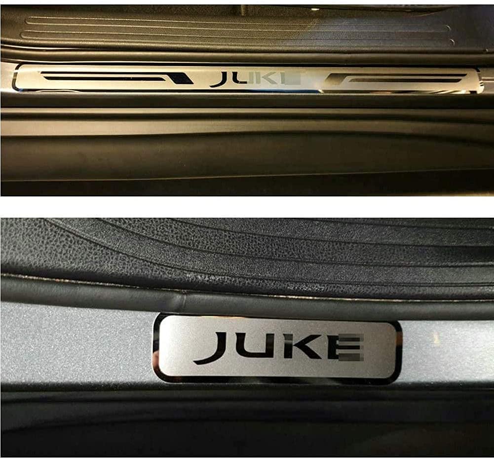 Protections De Seuil De Porte En Acier Inoxydable Pour Nissan Juke 2010-2020 - 4 Pièces, Anti-rayures, Imperméables