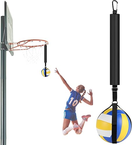 Miniatura 1 de TOBWOLF Sistema de entrenamiento de picos de voleibol para aro de baloncesto entrenador de picos de voleibol ayuda de entrenamiento de equipo de