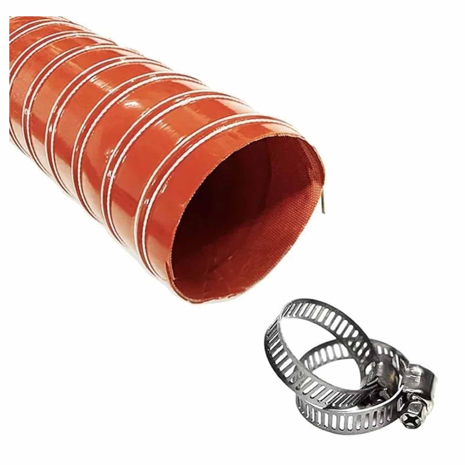 Manguera de conducto de aire de refrigeración de freno de silicona automotriz para escape de alto calor y sistema de aire, ideal para humos de garaje e industriales