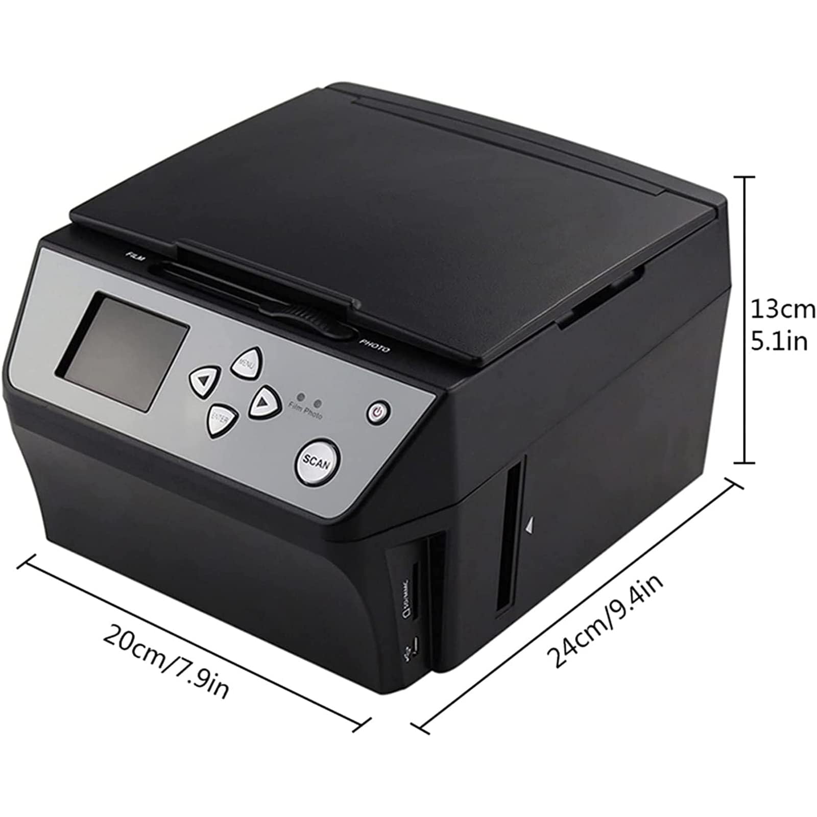 Scanner de Films et de Diapositives, fichiers JPG numériques HD 22 MP, convertit Une Carte de Visite de 135 Films/Diapositives de 35 mm/110 Films en Photos numériques JPG