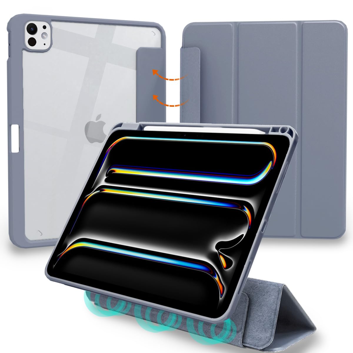 【美品】M4 iPad Pro 13インチ Wi-Fi 256GB+純正カバー M4 iPad Pro 13インチ+Apple Pencil Pro+純正カバー