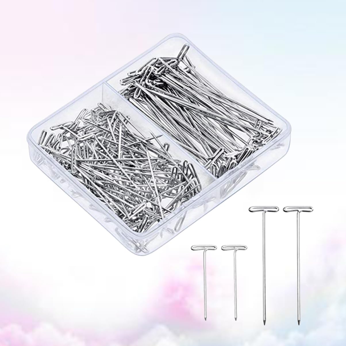 900 Piezas Pelucas Peluca Modelo T-Pin T-Pins Peluca Metal T-Pins Simple con Una Aguja