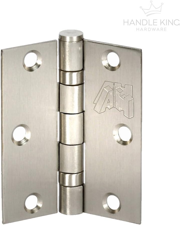 Satin Stainless Steel Door Hinge Pairs 3 Inch / 75mm Ball Bearing Door Hinges