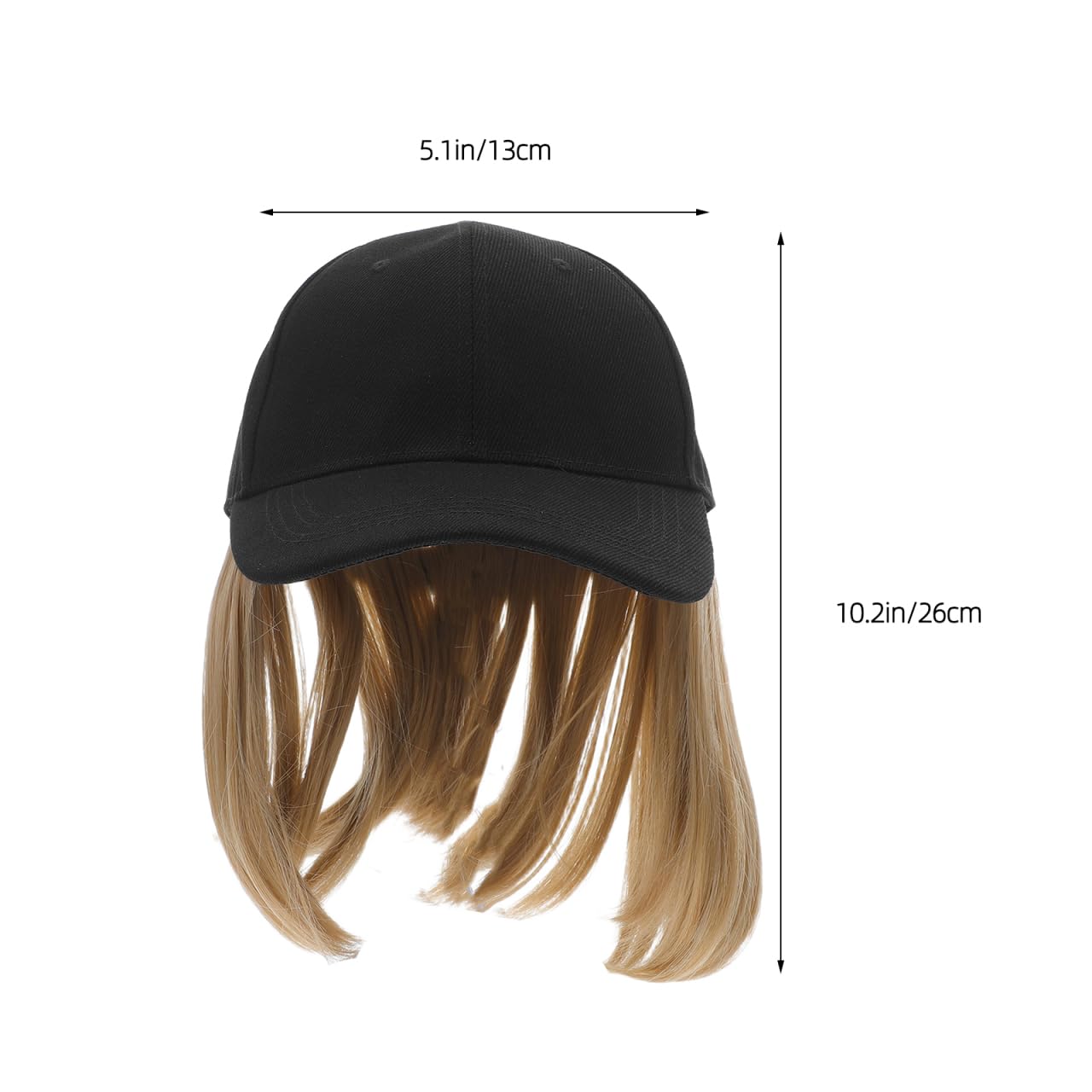 Vaguelly Baseball Cap Wig Hair Extensions - Image 3