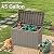 YITAHOME 45 Gallon Deck Box, Outdoor Storage Box for Patio Cushions, Outdoor Tools, Gardening Tools, Sports Equipment, and Throw Pillows, Lockable and Waterproof, Brown