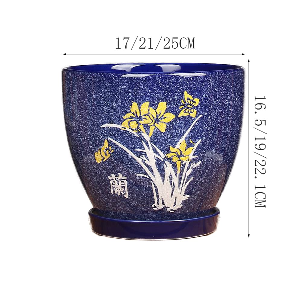 青緑色の陶器製花瓶と多肉植物*3