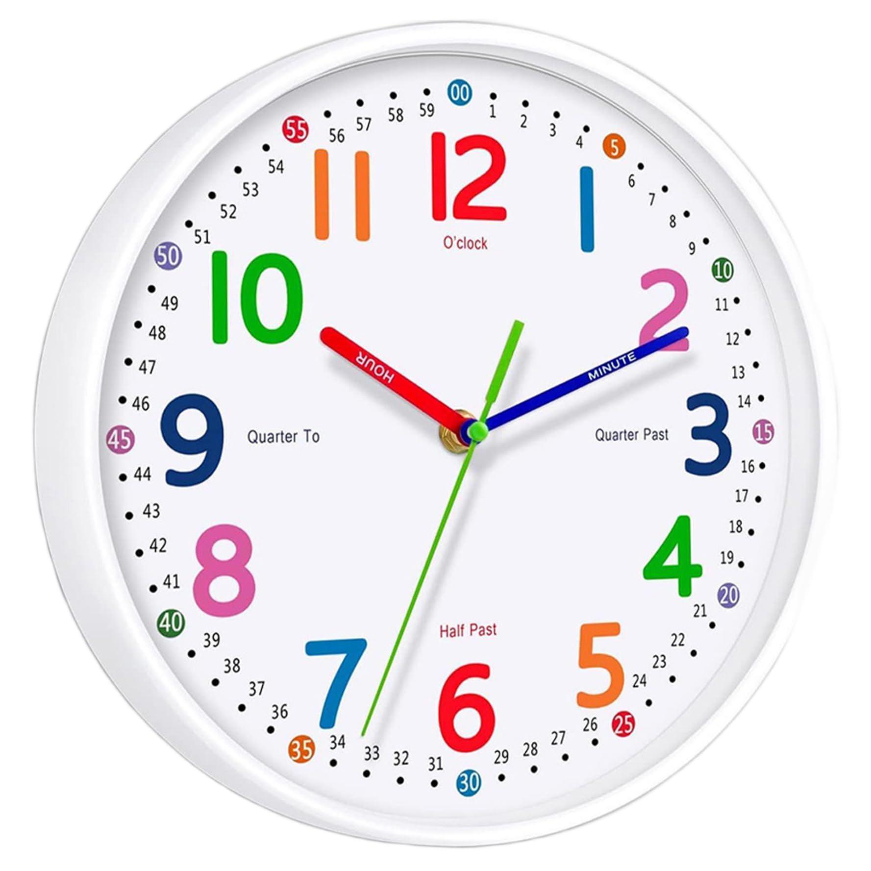 Horloge pour enfants éducative et silencieuse NIDONE