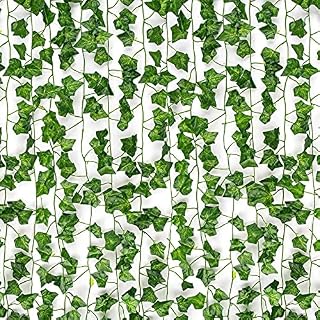 12 Pack 86Ft Fake Ivy Garland Fake Foilage Vines Artificial Ivy, Fake Leaves Greenery Hanging Plants for Party Wedding Wall Decor