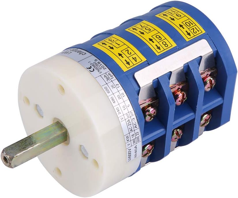 Tire Changer Motor Forward Reverse for Tire Changer Machine, Switch Turn Table Pedal Switch 220V/380V 40A EN60947-1, 1EC943