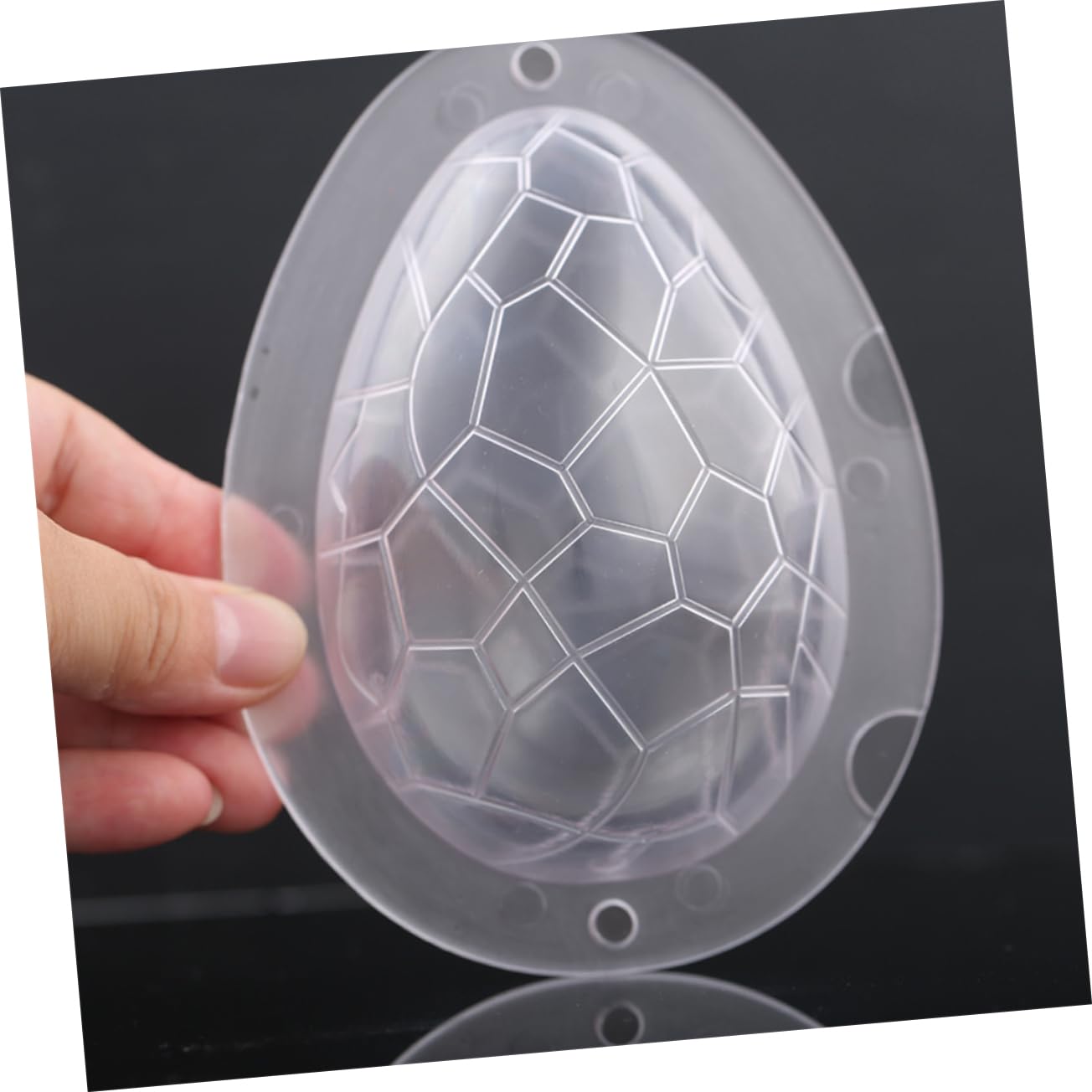 TOPBATHY 3piezas Molde De Chocolate De Huevo De Con Herramienta De Decoración Para Pasteles y Repostería Para Hacer Huevos De Pascua y Chocolates Artesanales
