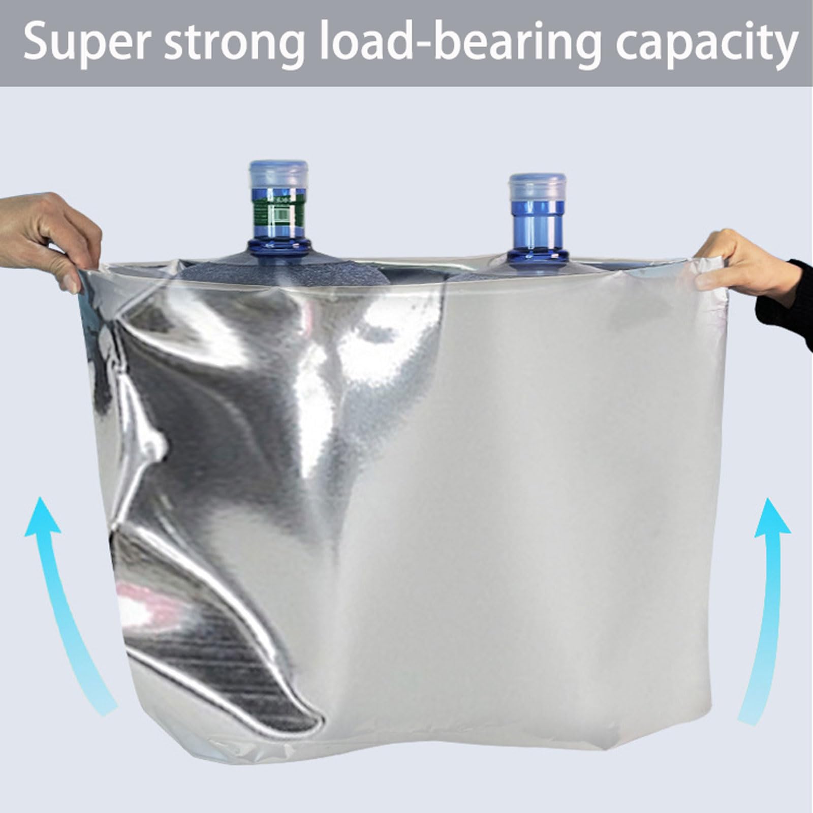 10 Bolsas de Aluminio Grandes para Almacenamiento de Alimentos, Bolsas de Vacío Abiertas Sellables para Conservación a Largo Plazo de Alimentos a Granel, Cereales, Arroz y Alimentos de (Size:70*100cm)