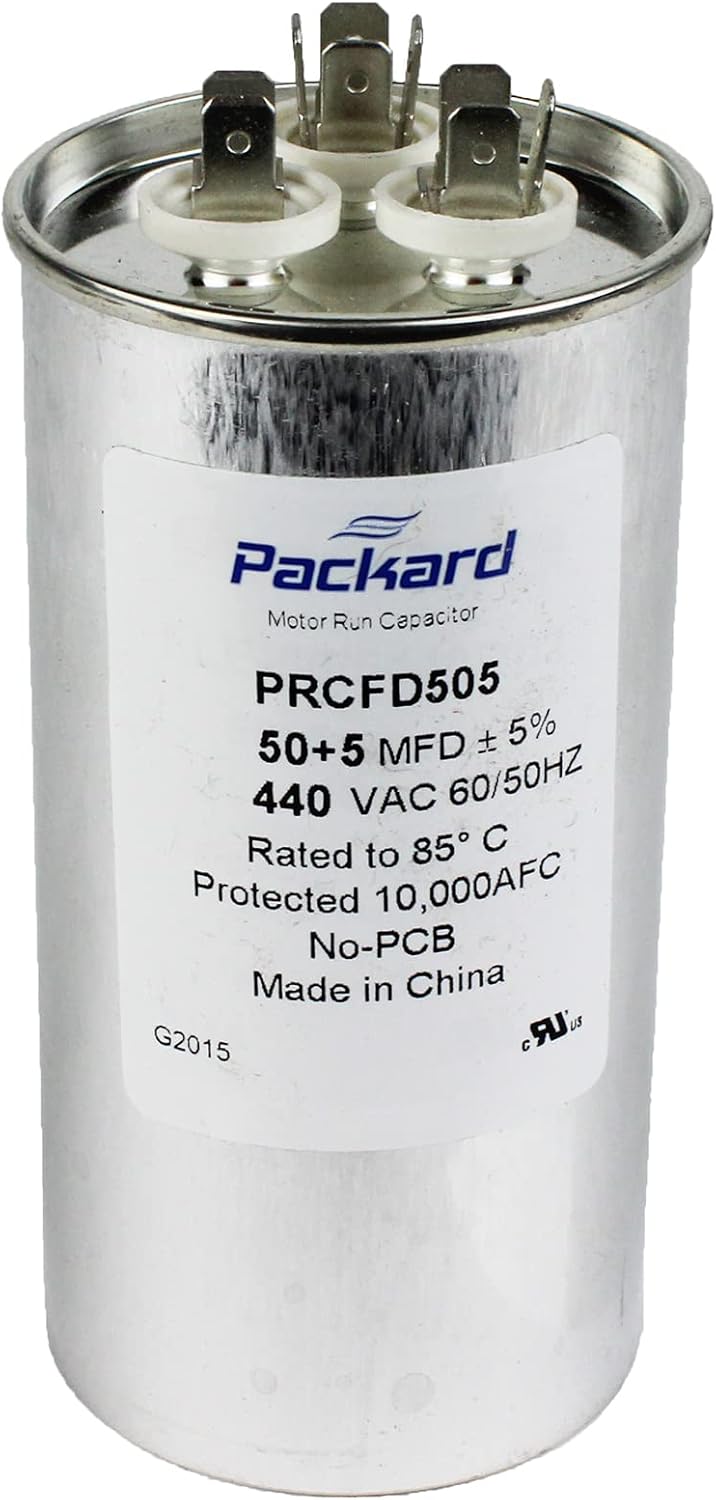 Packard PRCFD505A Motor Run Capacitor Oval / MFD: 50/5 / Volts: 440