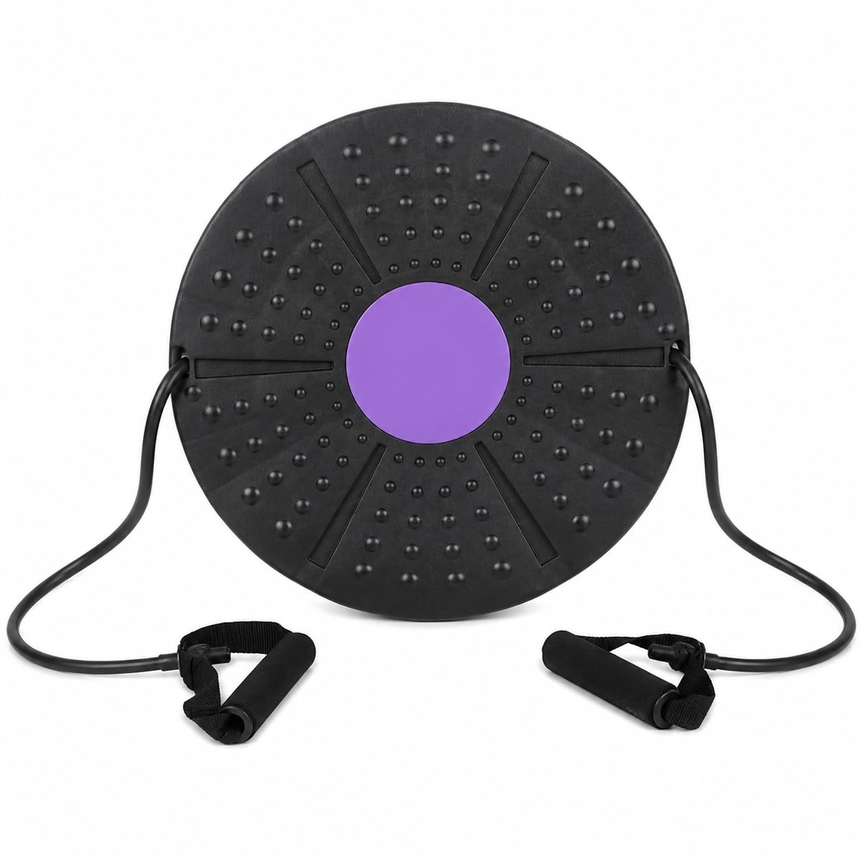 Balance Board Allenamento Pedana Equilibrio Tavola Stabilità con Maniglie Rivestimento Antiscivolo in Polipropilene per Controllo Del Corpo Adatto per Uso Domestico Allenamenti in Palestra