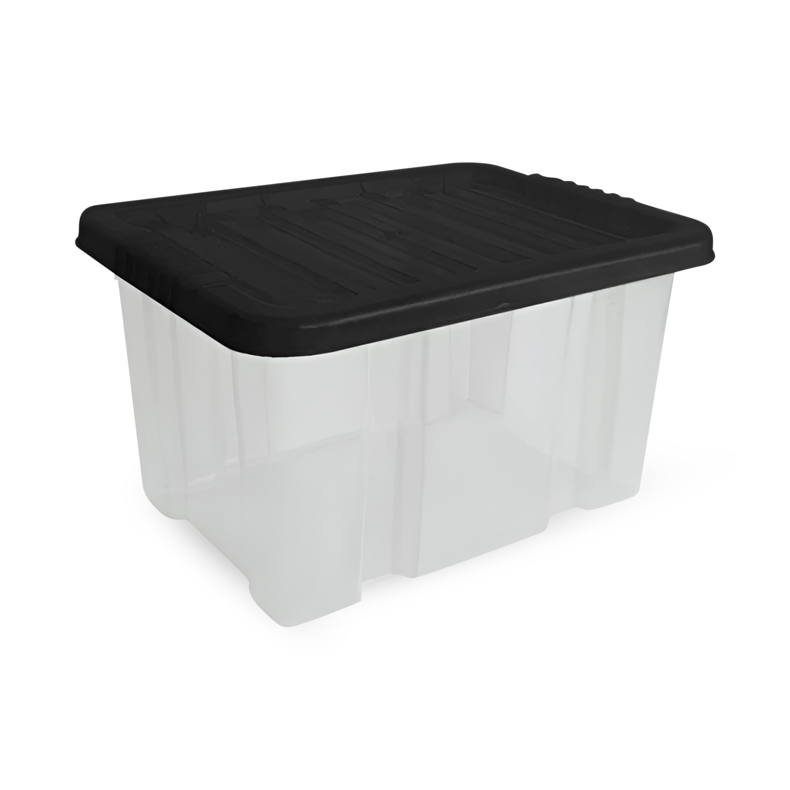 Mantraraj Clear Storage Boxes With Lids 24L Under Bed Storage Box, Multipurpose Nestable Stackable Plastic Storage Boxes, Containers For Home, Kitchen, Garage, Office, Accessories -Pack Of 1