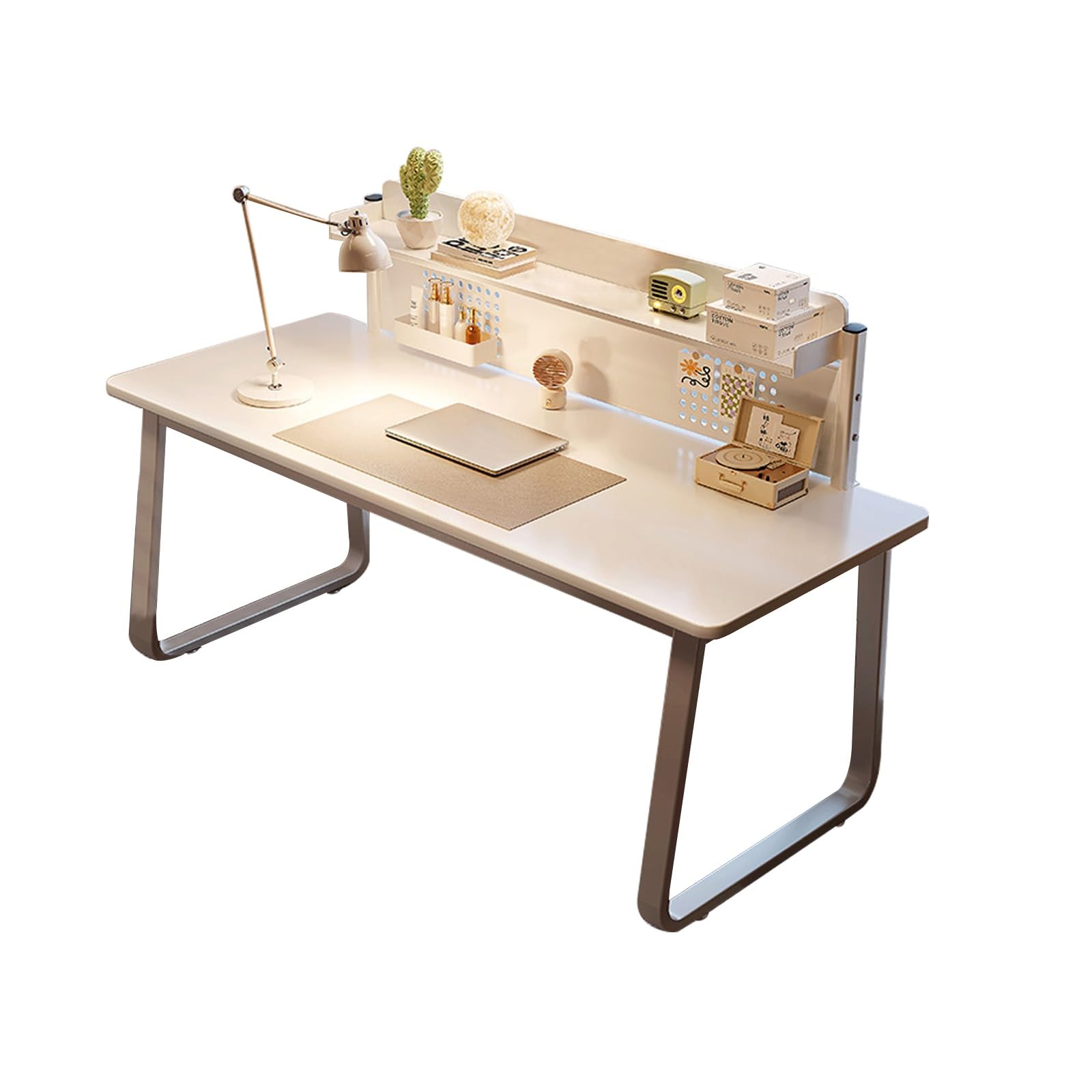 Bureau compact pour chambre d'étudiant avec étagères de rangement