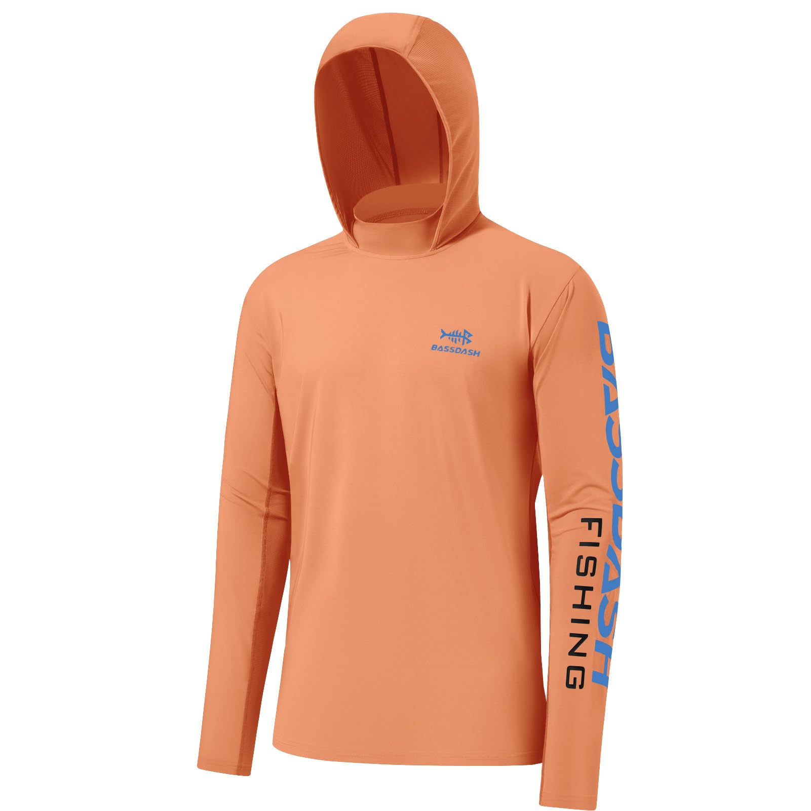 Bassdash UPF 50+ Men’s UV Sun Protection Long Sleeve Performance Fishing Hoodie Hooded Shirts