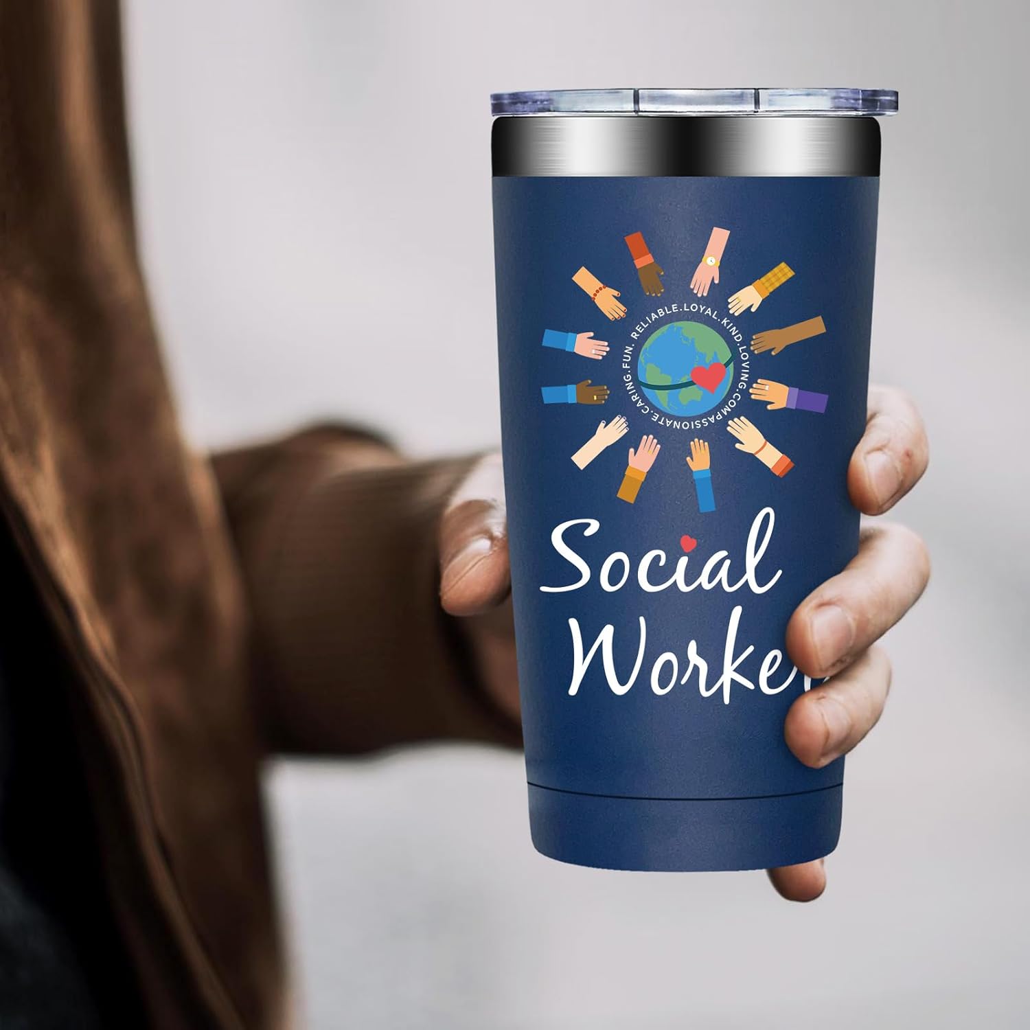 Social Worker Gifts for Men - Social Workers Appreciation Gifts - Social-Work Month, Graduation, Christmas Gift - 20oz Tumbler - Image 5